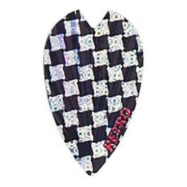 Harrows Retro Black Silver Cheque
