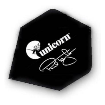  Unicorn Authentic World Champion Phil Taylor Black Std
