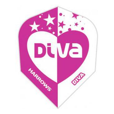 Dartflights Harrows Diva Heart