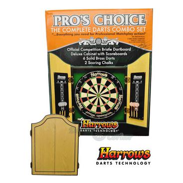 Dartset, Dartskåp & Dartbakgrunder Harrows Pro Choice Set