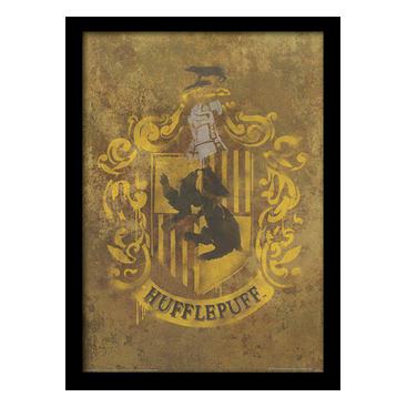Harry Potter Inramad Bild Hufflepuff Crest