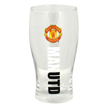 Manchester United Ölglas Pint Wordmark