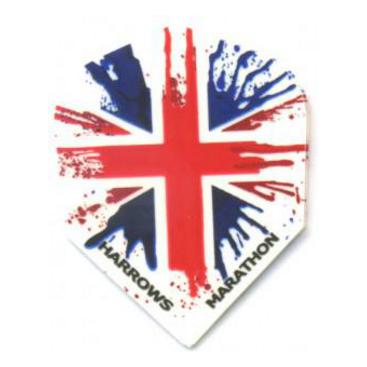 Dartflights Harrows Marathon Union Jack Std