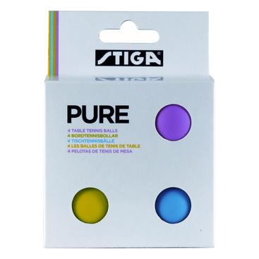 Bordtennisbollar Stiga Sports Pure Flerfärg 4-pack