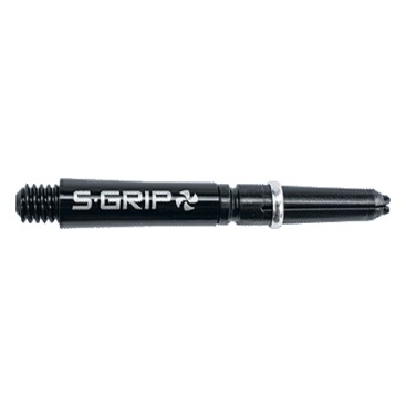 Dartpinnar Supergrip Spin Short Black And Silver