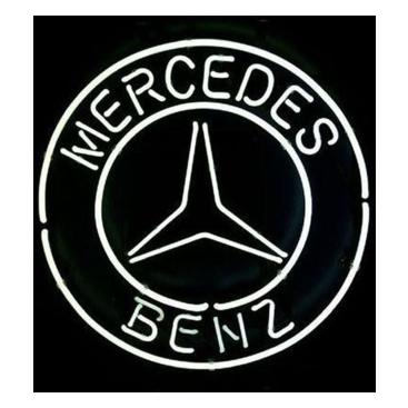 Licensierad Produkt Neonskylt Mercedes Logo