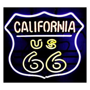  Licensierad Produkt Neonskylt Route 66 California