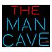 Neonskylt Man Cave Text