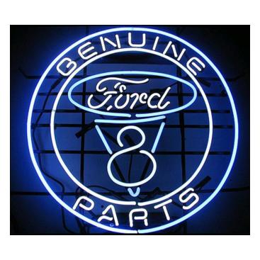  Licensierad Produkt Neonskylt Ford V8 Parts
