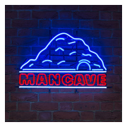  Licensierad Produkt Neonskylt Mancave Stor