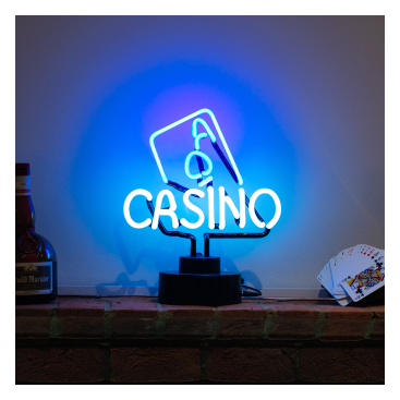 Neonskyltar Licensierad Produkt Neonskulptur Casino