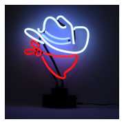  Licensierad Produkt Neonskulptur Cowboy