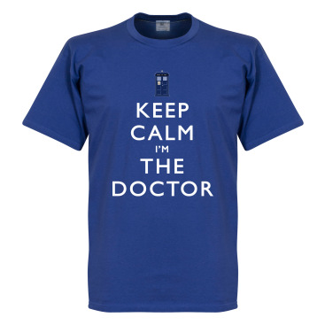 Keep Calm Im The Do T-shirt Culture Keep Calm Im The Doctor Blå
