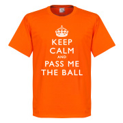 Keep Calm And Pass T T-shirt Culture Keep Calm And Pass The Ball Orange