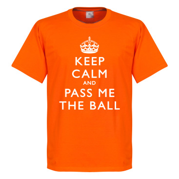 Keep Calm And Pass T T-shirt Culture Keep Calm And Pass The Ball Orange