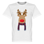 Reindeer Dark Red  Tröja Reindeer Dark Red  Blue Supporter Barn Vit