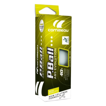 Bordtennisbollar Cornilleau Abs Evolution 3 Ittf 3-pack