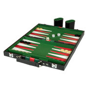  Brädspel/spel - Backgammon Läderväska Engelsk