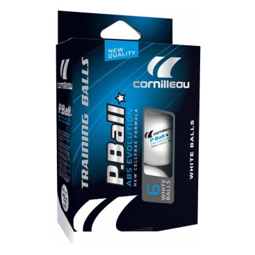 Bordtennisbollar Cornilleau Abs Evolution White 6-pack