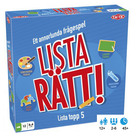 Spel/Familjespel - Lista rätt