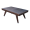 Modern Walnut Med Matbordsskiva