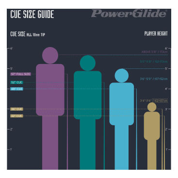 Biljardköer Pool PowerGlide Original 1pc Blk