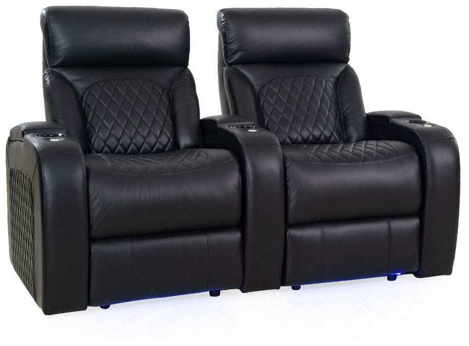 Biosoffa/Reclainerfåtölj LHR Bliss Massage Luxe 2-sits rak