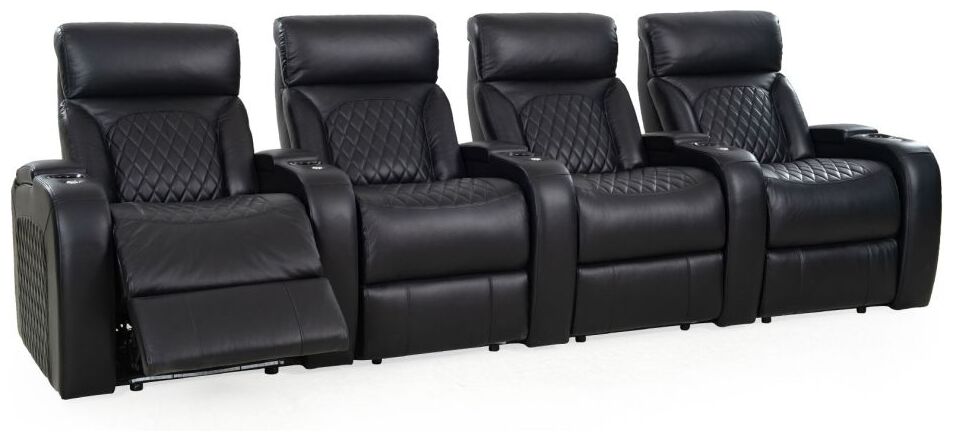 Biosoffa/Reclainerfåtölj LHR Bliss Massage Luxe 4-sits rak