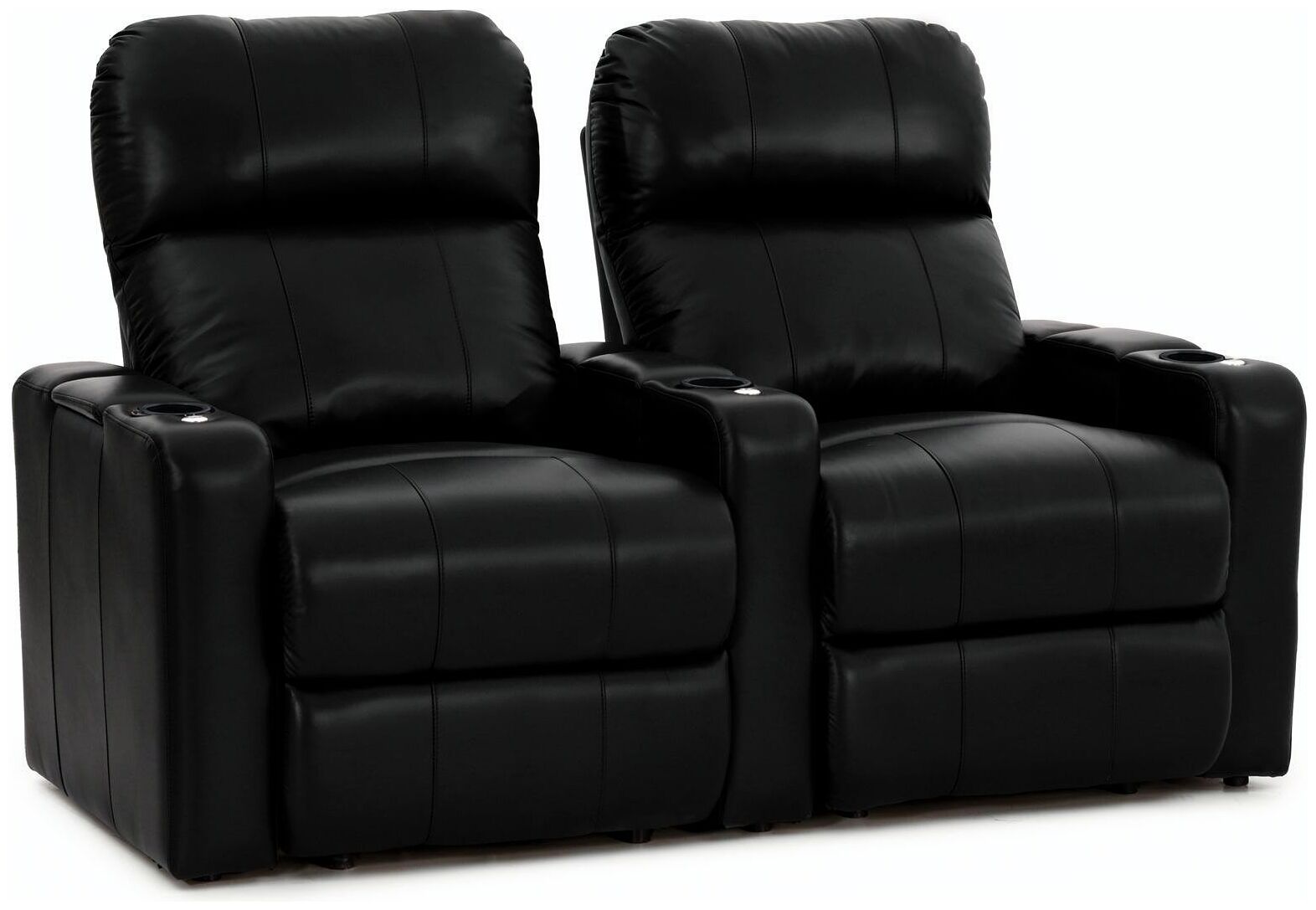 Biosoffa/Reclainerfåtölj XL700 Turbo Svart 2-sits Rak
