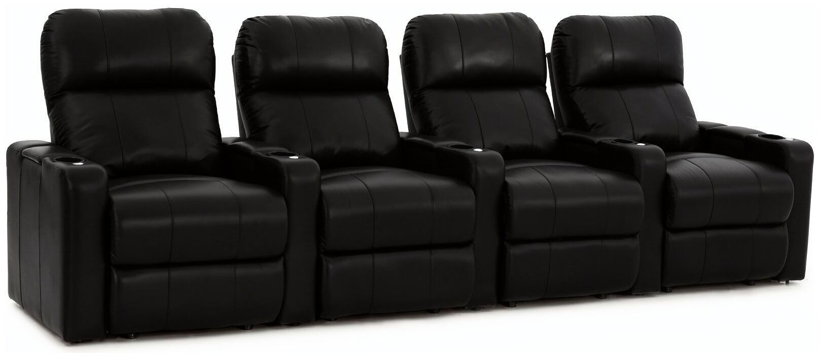 Biosoffa/Reclainerfåtölj XL700 Turbo Svart 4-sits Rak