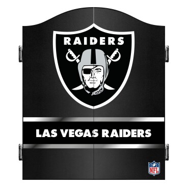 Dartset, Dartskåp & Dartbakgrunder Las Vegas Raiders Dartskåp Black