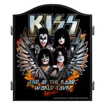 Dartset, Dartskåp & Dartbakgrunder Kiss Dartskåp End Of The Road