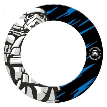 Dartset, Dartskåp & Dartbakgrunder Original Stormtrooper Dartbakgrund Gun On Blue