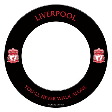 Dartset, Dartskåp & Dartbakgrunder Liverpool Dartbakgrund Ynwa Svart