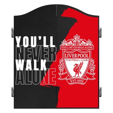 Dartset, Dartskåp & Dartbakgrunder Liverpool Dartskåp Ynwa Crest