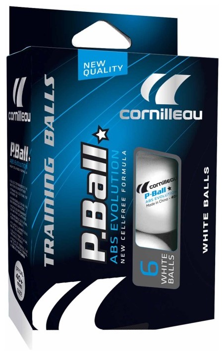 Läs mer om Bordtennisbollar Cornilleau ABS EVOLUTION White 6-pack