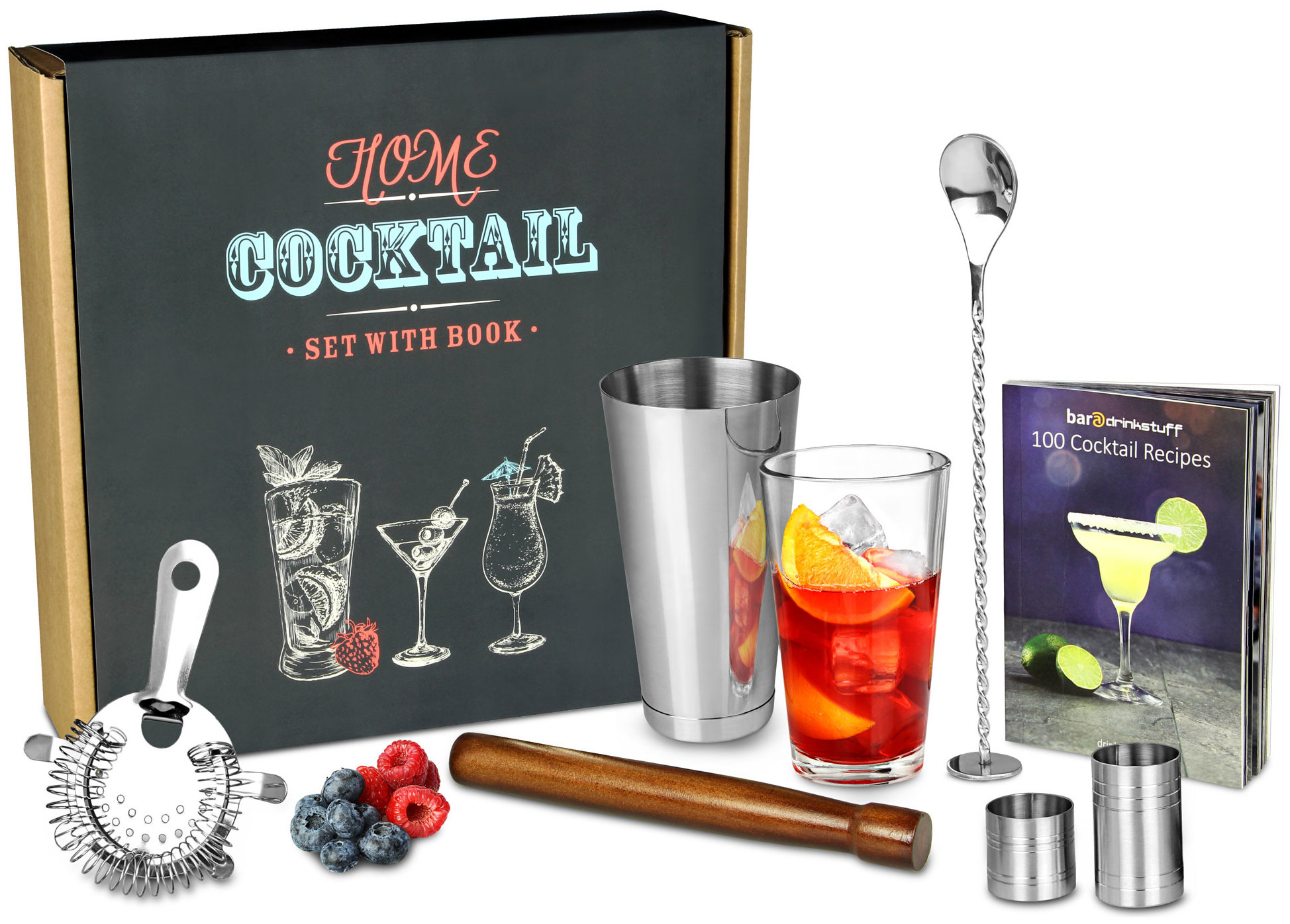 Läs mer om Licensierad Produkt Cocktailset Home Book