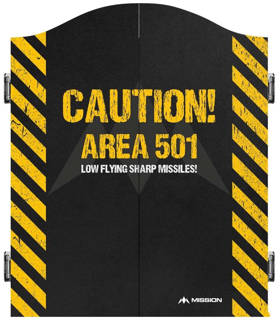 Mission Dartskåp Area 501 Caution