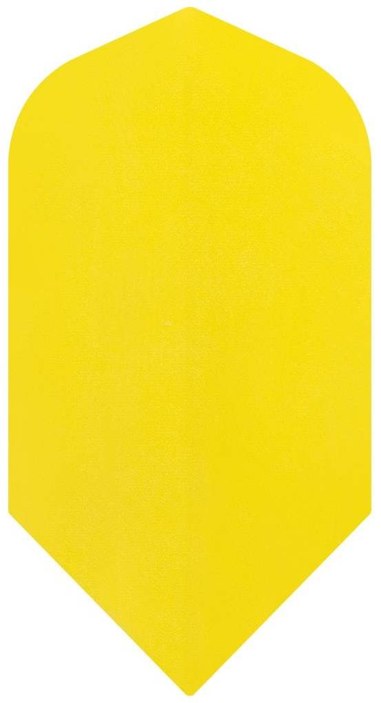 Dartflights Designa Poly Plain Yellow Slim