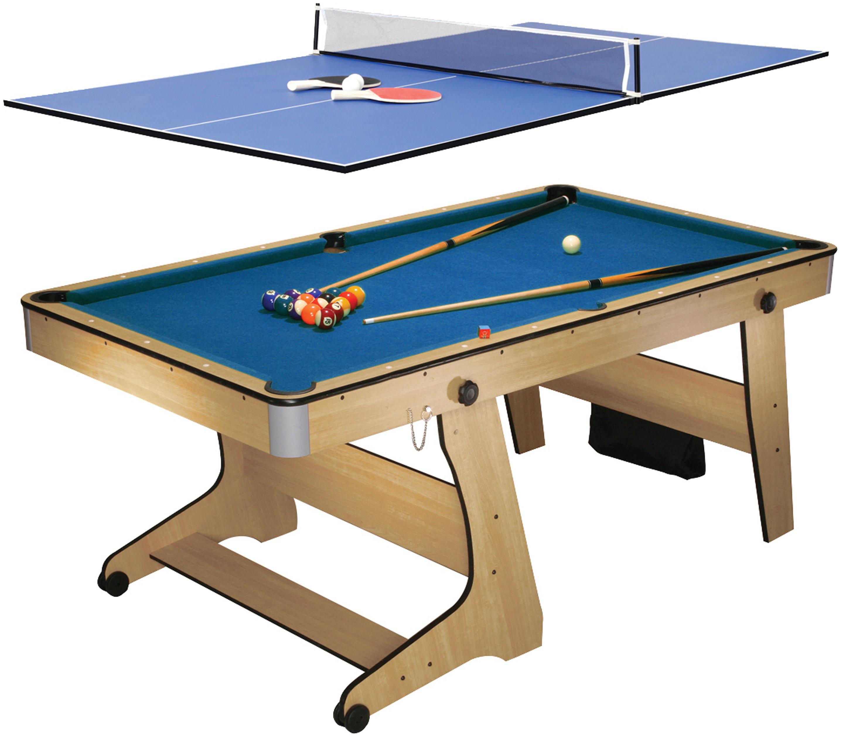 Biljardbord BCE Folding pool plus bordtennisskiva