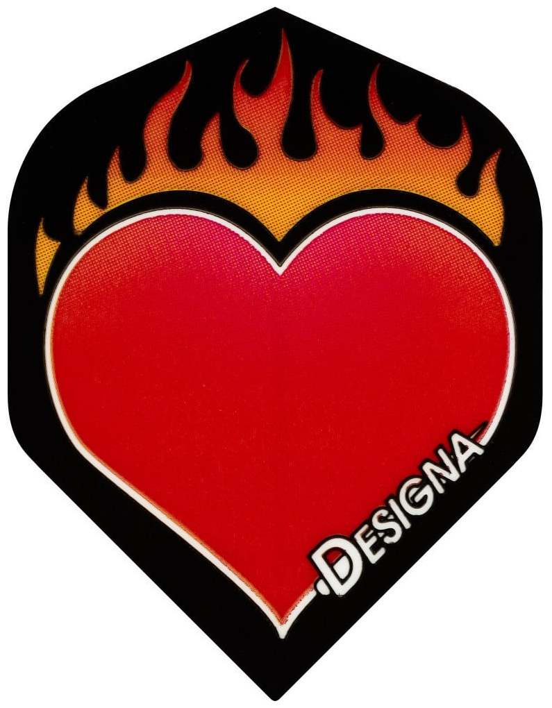 Läs mer om Dartflights Designa Hearts on Fire