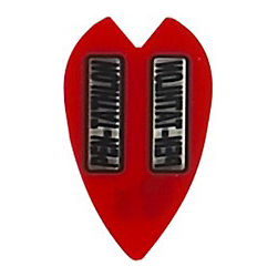 Dartflights Licensierad Produkt Pentathlon Vortex Mini Red