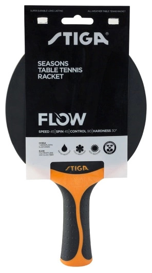Läs mer om Bordtennisracket Licensierad Produkt Stiga bordtennis racket FLOW svart/orange