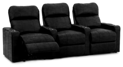 Bio Octane Seating XL700 Smartsuede Svart Onyx 2-sits Rak